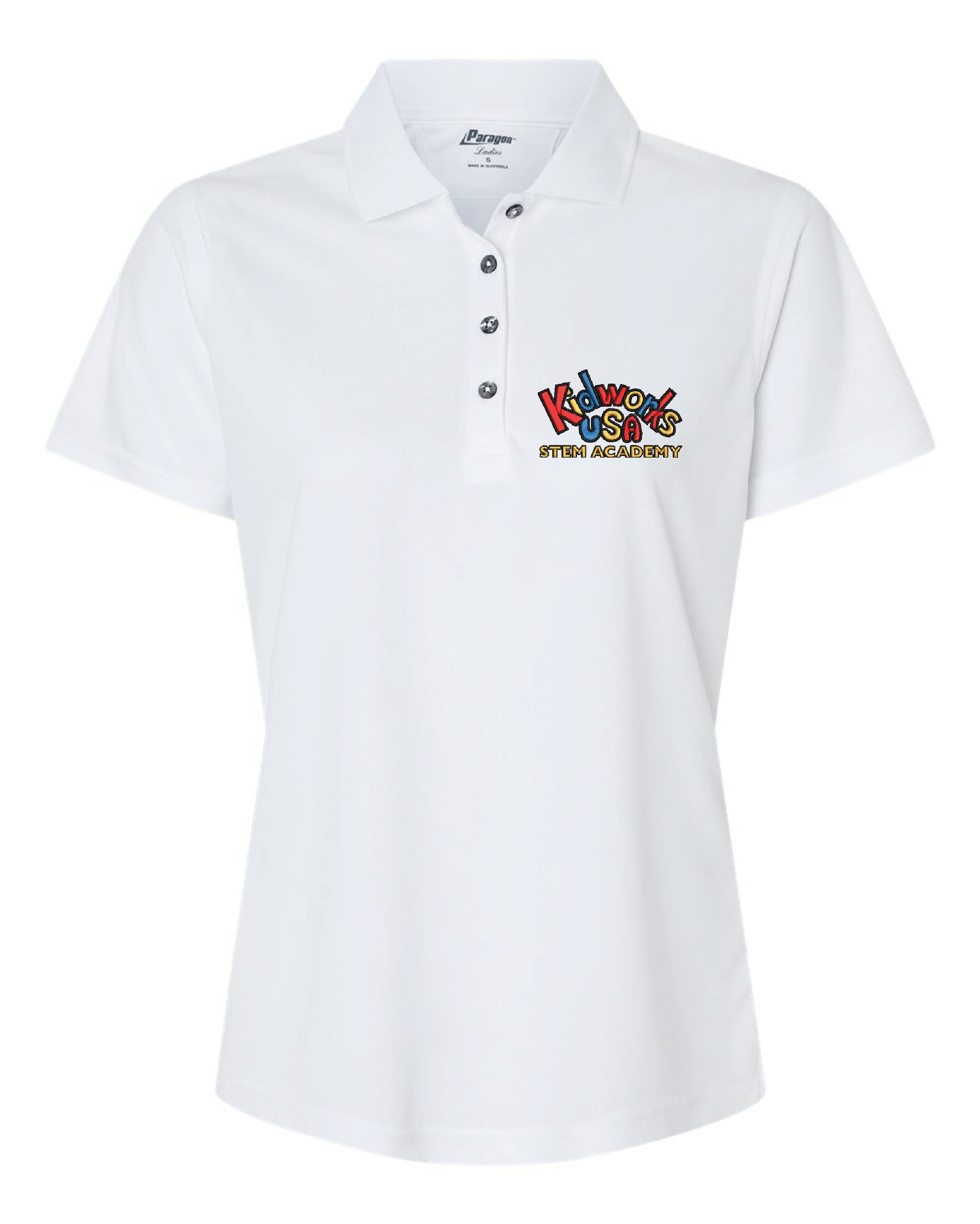 Kidworks USA Faculty Ladies' Saratoga Performance Mini Mesh Polo