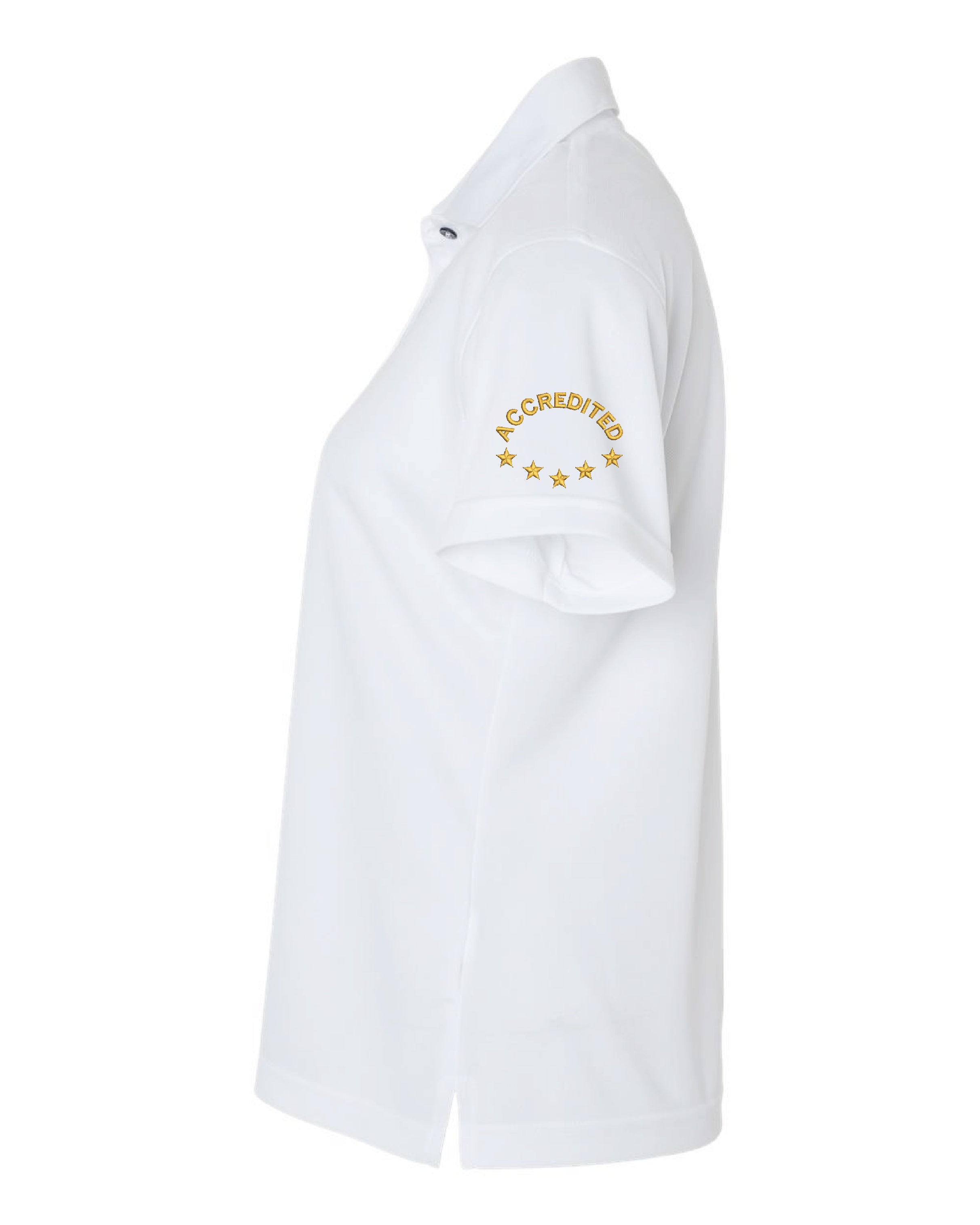 Kidworks USA Faculty Ladies' Saratoga Performance Mini Mesh Polo