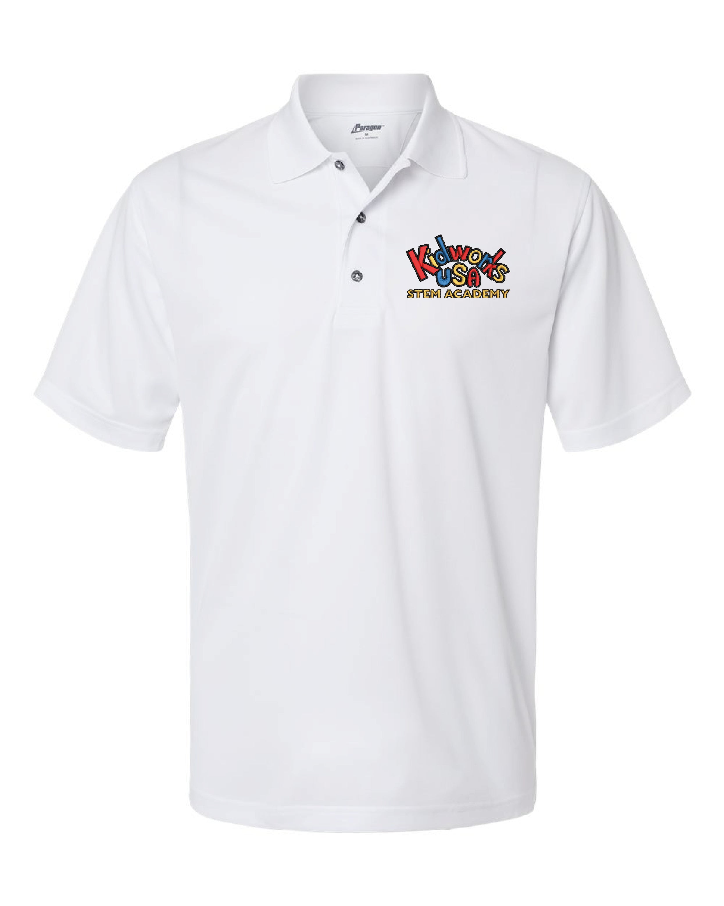 Kidworks USA Faculty Men's Saratoga Performance Mini Mesh Polo
