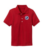 PSN Students' PIQUE Short Sleeve Polo (Red only for Pre-K through 5th Grade)