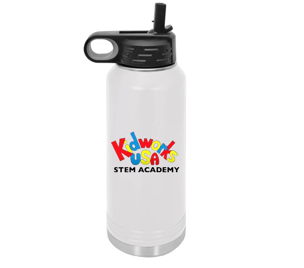 Kidworks 32 Oz Stainless-Steel Sport Bottle