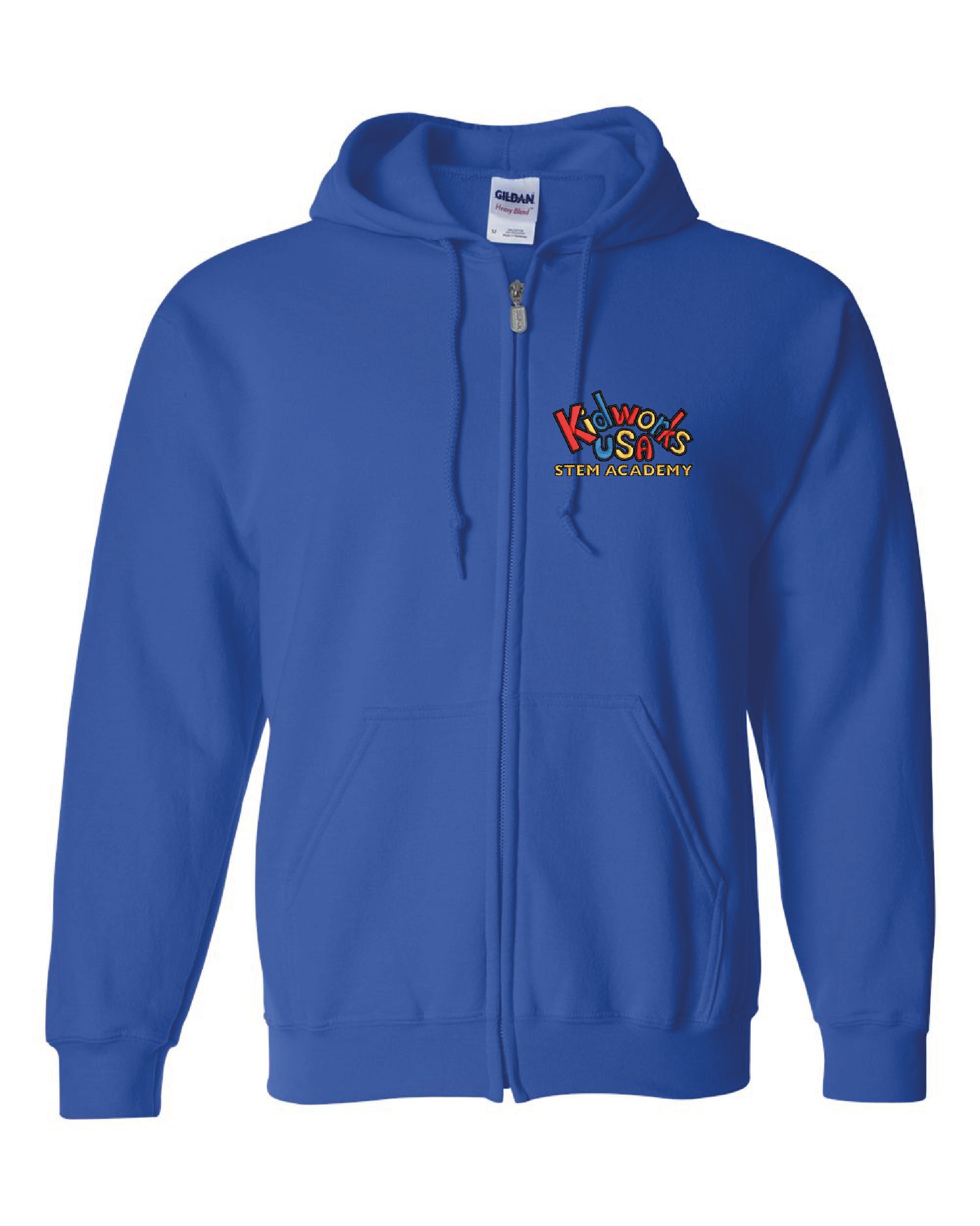 Kidworks USA Faculty & Student Full-Zip Hooded Sweatshirt
