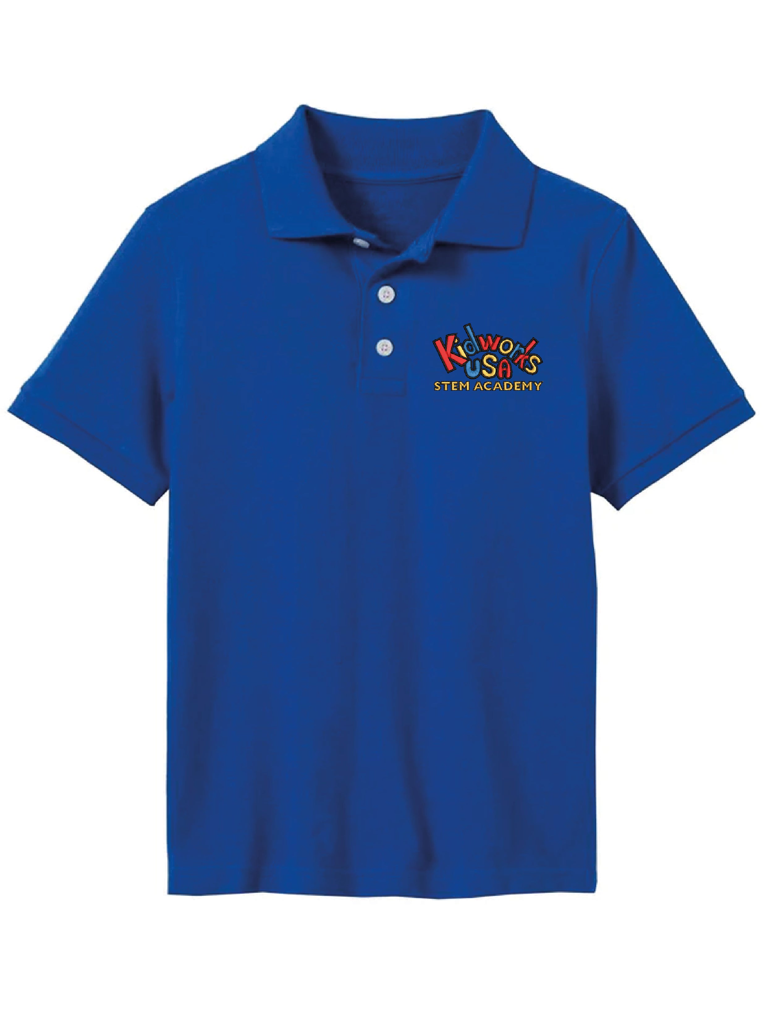 Kidworks USA ELEMENTARY Boys' & Girls' Short Sleeve Polo