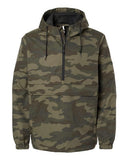 Camo Half Zip Nylon Anorak Jacket