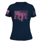 Pink Ammo Flag ladies tshirt