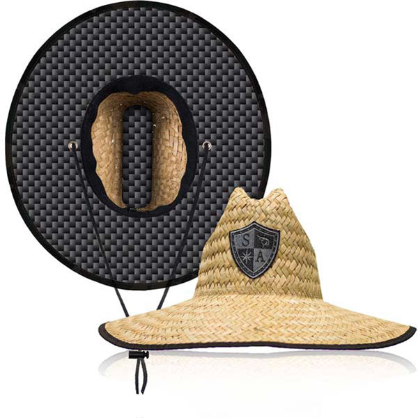 UNDER BRIM STRAW HAT | CARBON FIBER
