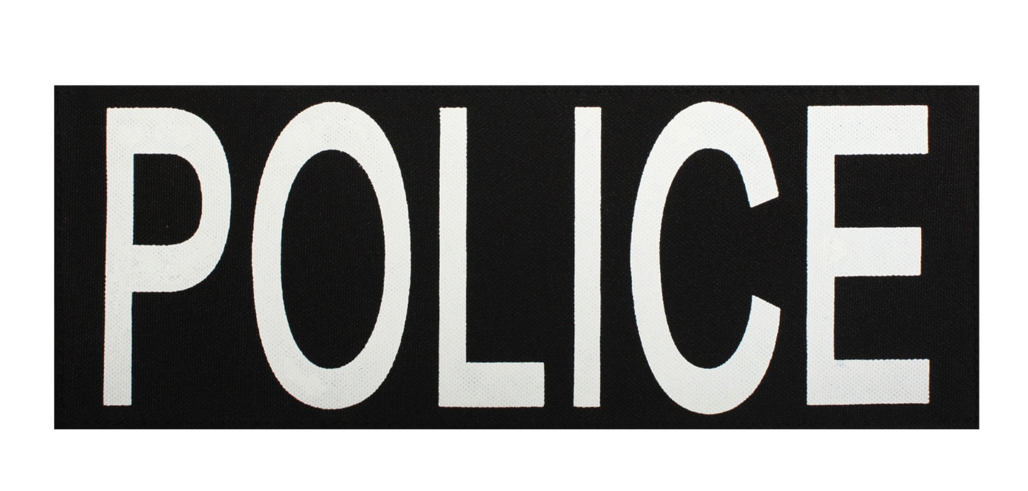 Police Patch With Hook Back