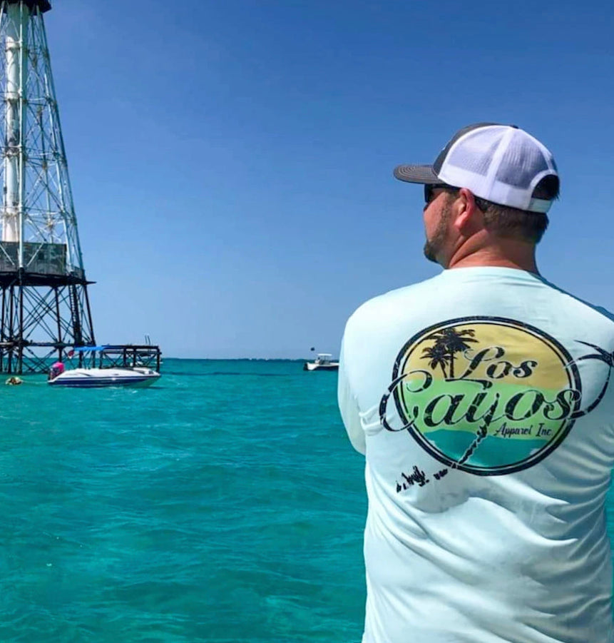 TriColor LCA Logo / Mint - Quick Dry UPF 50+ Mens Long Sleeve
