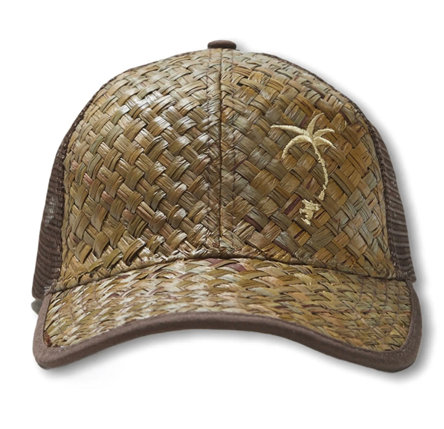 Embroidered Offset Palmap - Palm Frond Weave