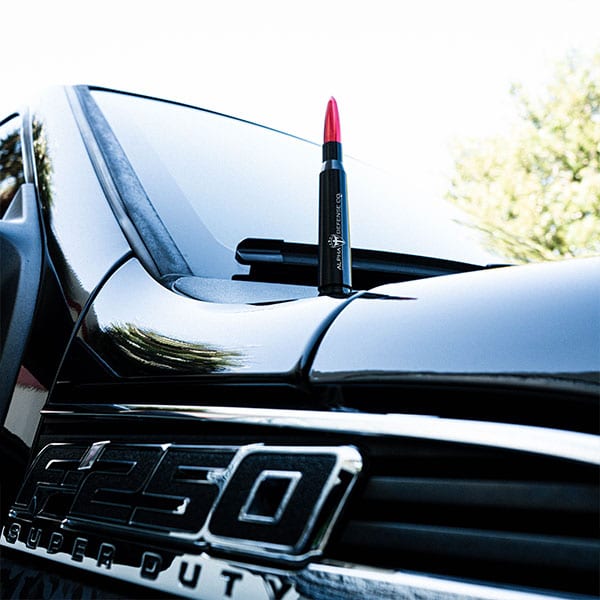 ALPHA DEFENSE BULLET ANTENNA - RED
