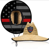 Thin Red Line Straw Hat