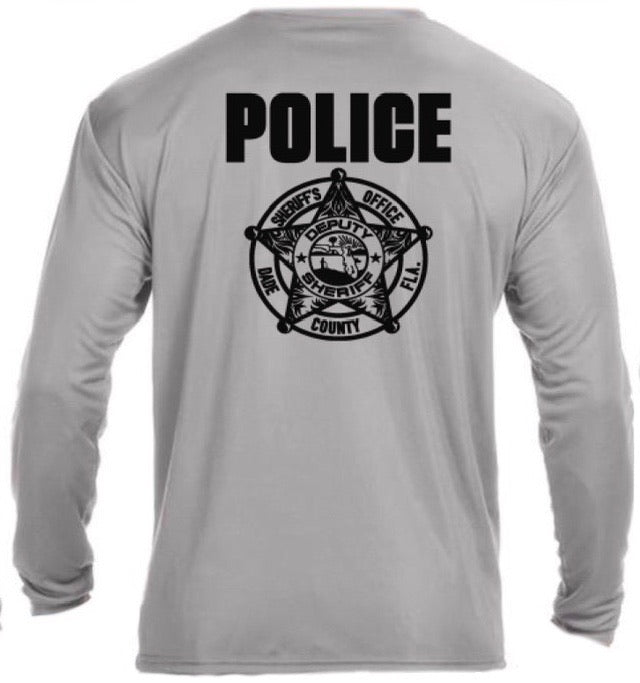 Miami Dade Police Department Long Sleeve Cooling Performance Tee