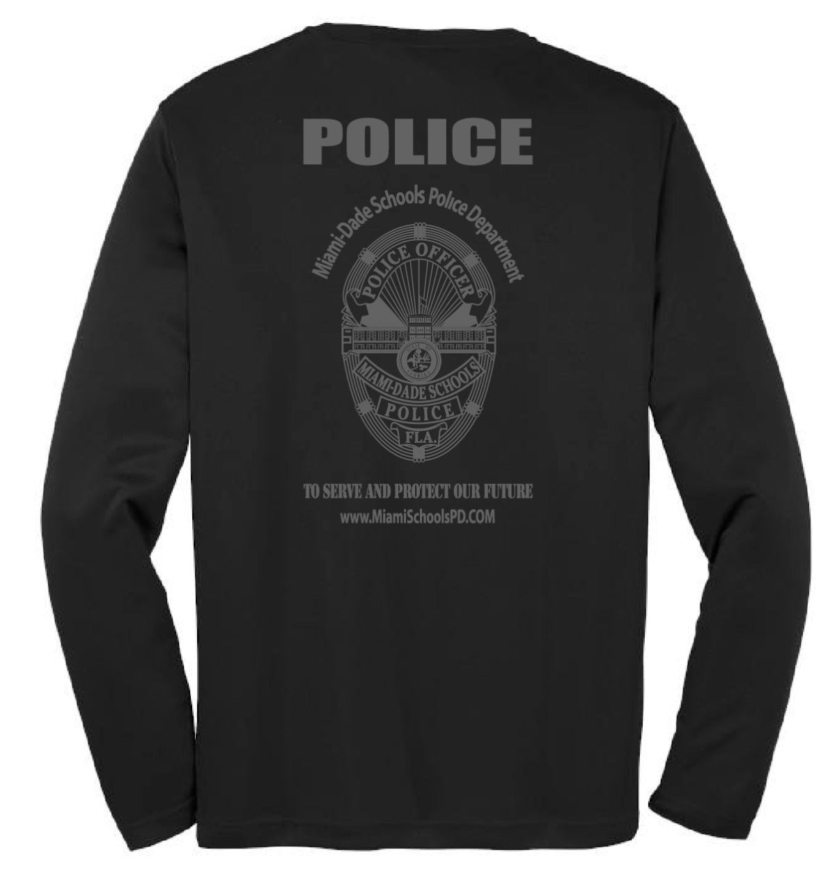 Miami Dade Schools Police Department Cooling Performance Long Sleeve Tee