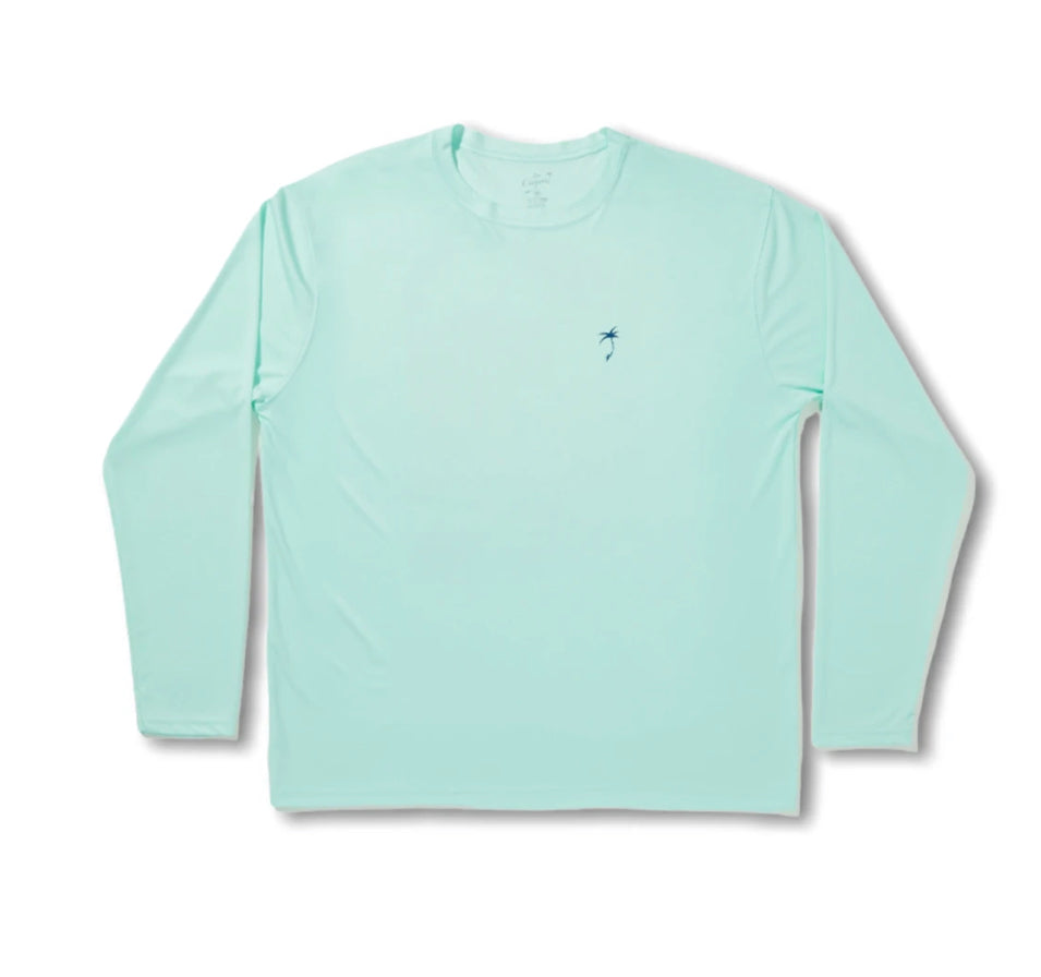 TriColor LCA Logo / Mint - Quick Dry UPF 50+ Mens Long Sleeve