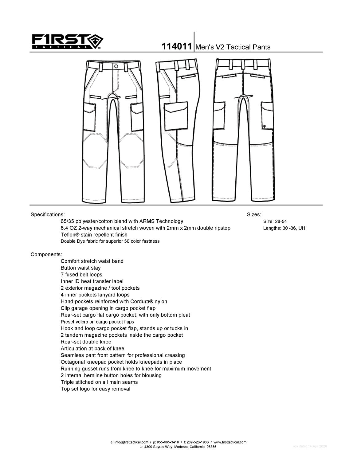 MEN'S V2 TACTICAL PANTS