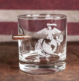 BenShot USMC Rock Glass
