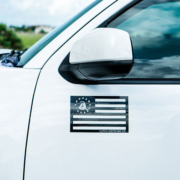 ALPHA FLAG MAGNET | BLACK | DON’T TREAD ON FREEDOM