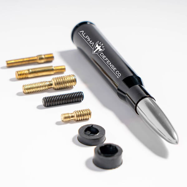 ALPHA DEFENSE BULLET ANTENNA - SILVER