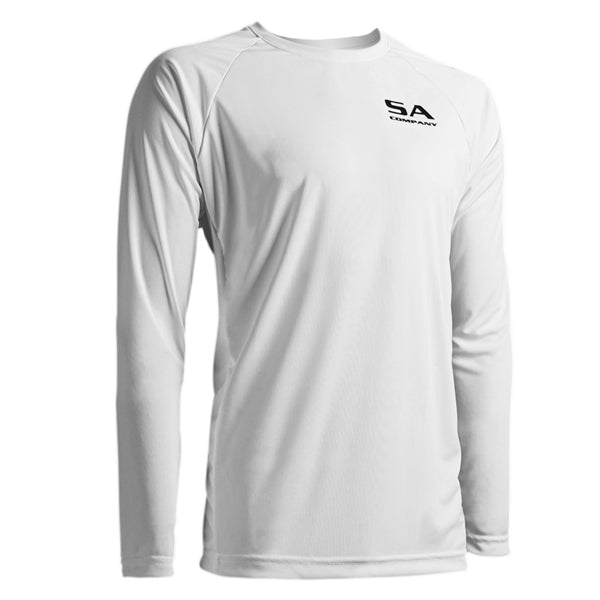 SA PERFORMANCE LONG SLEEVE SHIRT W/ MESH - WHITE -GAME ON