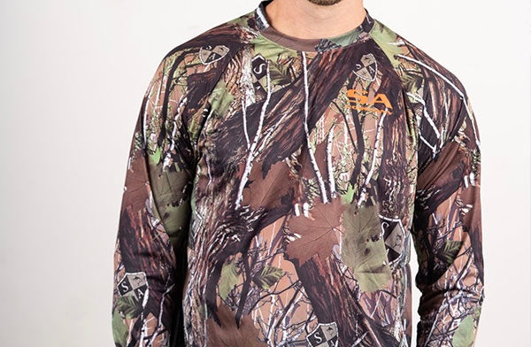 SA PERFORMANCE LONG SLEEVE SHIRT W/  CAMO DREGS