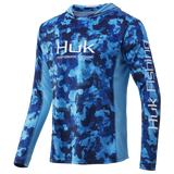 HUK ICON X REFRACTION CAMO HOODIE