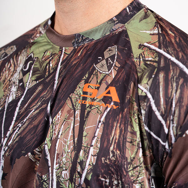 SA PERFORMANCE LONG SLEEVE SHIRT W/  CAMO DREGS