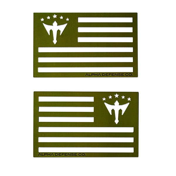 ALPHA FLAG MAGNET | GREEN
