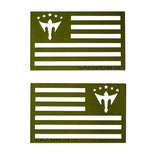 ALPHA FLAG MAGNET | GREEN