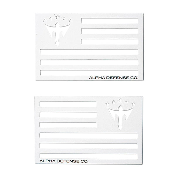 ALPHA FLAG MAGNET | WHITE