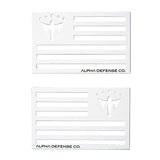 ALPHA FLAG MAGNET | WHITE
