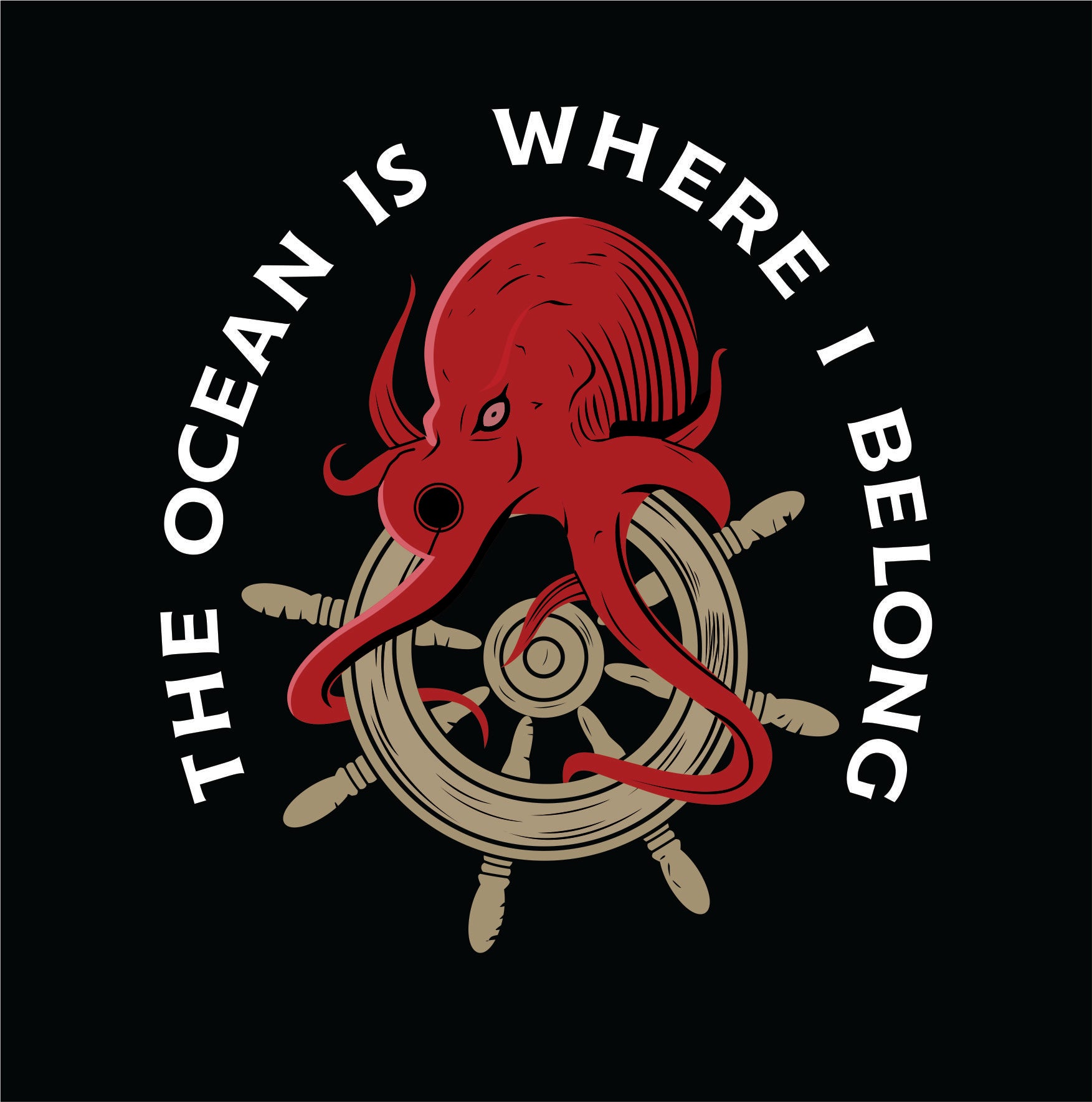 Ocean Is Where I Belong Long sleeve Tee