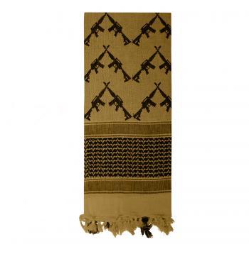 Crossed Rifles Shemagh Tactical Desert Keffiyeh Scarf