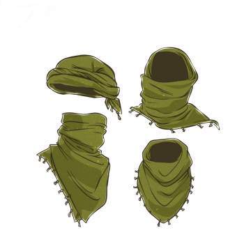 Gadsden Snake Shemagh Tactical Desert Scarf