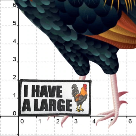 "I HAVE A LARGE ROOSTER" MORALE PATCH