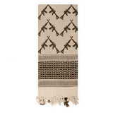 Crossed Rifles Shemagh Tactical Desert Keffiyeh Scarf