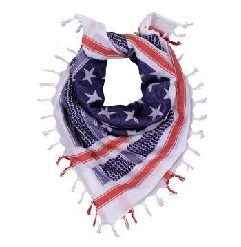 Stars and Stripes US Flag Shemagh Tactical Desert Keffiyeh Scarf