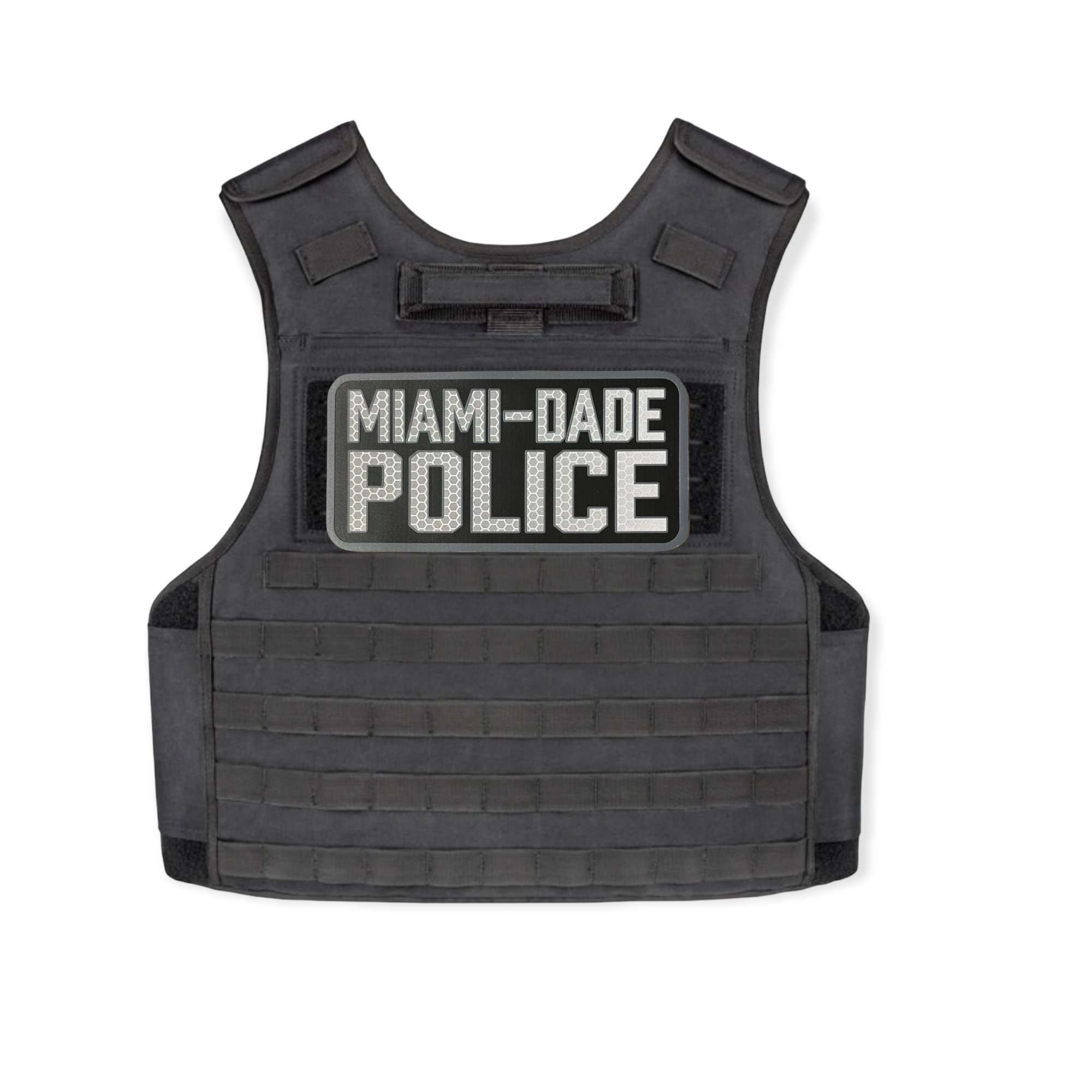 REFLECTIVE MIAMI DADE POLICE PATCH 9x4