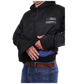 Thin Blue Line Concealed Carry Hoodie