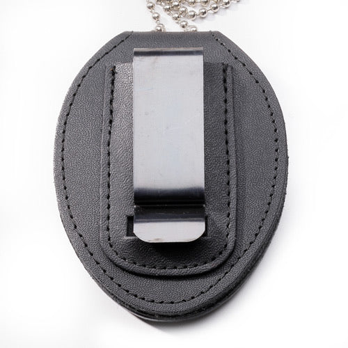 Miami Dade Police Department Pocket Chain Recessed Badge Holder With Belt Clip (716pc)