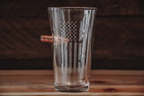 BenShot Patriotic Pint Glass