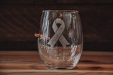 BenShot Breast Cancer Awareness Wine Glass