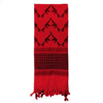 Crossed Rifles Shemagh Tactical Desert Keffiyeh Scarf