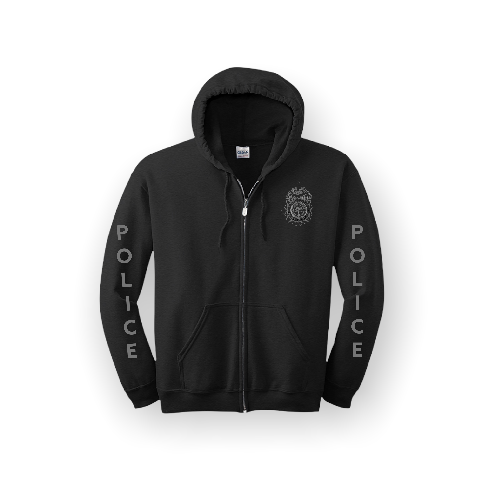 Miami Beach Police Department Zip Up Hoodie