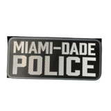 REFLECTIVE MIAMI DADE POLICE PATCH 9x4