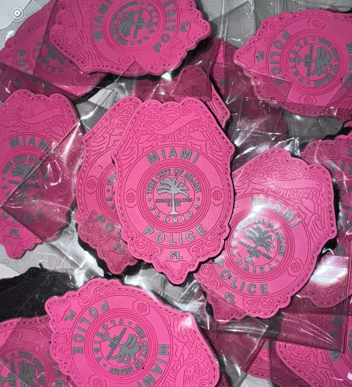 City of Miami Pink PVC Patch