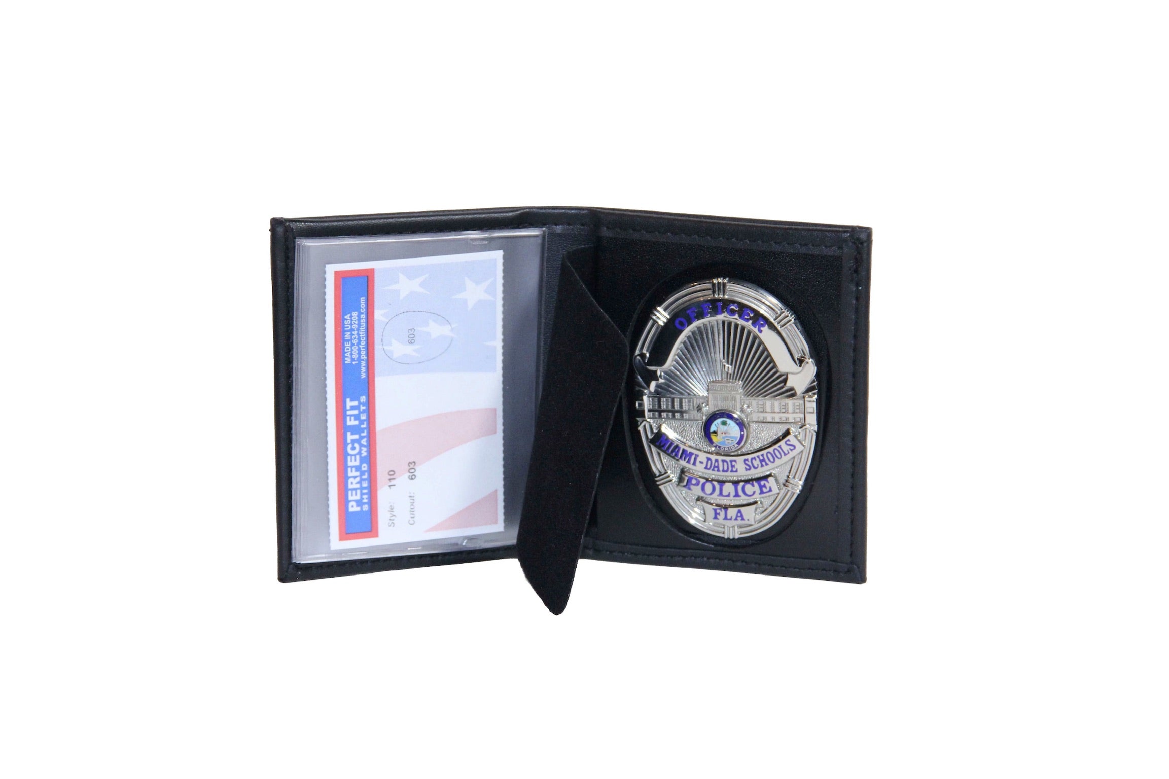 Miami Dade Schools Police Department Mini Badge ID holder and Wallet (110)