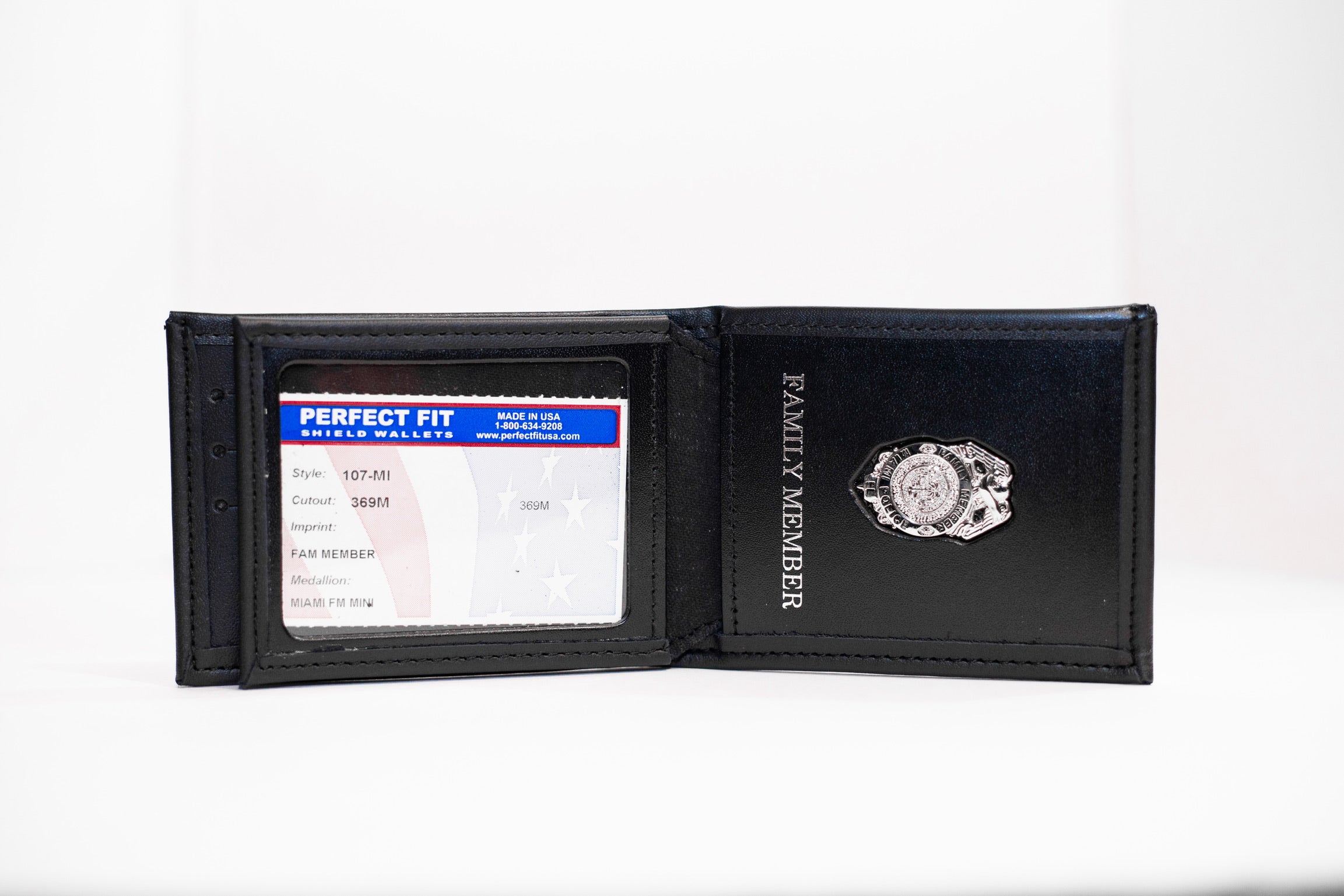 Perfect Fit Badge Bi Fold Wallet