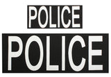 Police Patch Set of Two w/ Hook Back