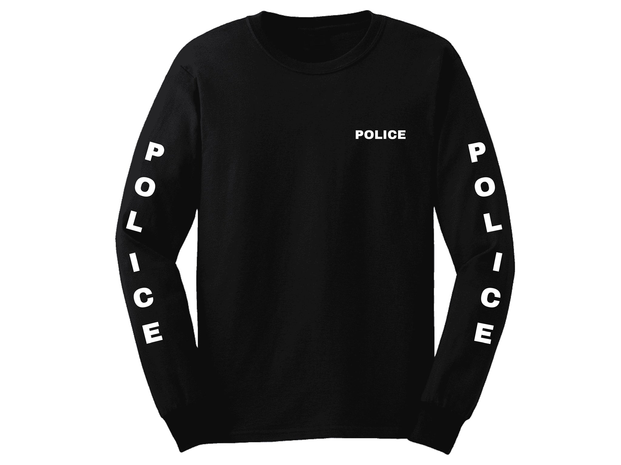 Police Cotton Crew Neck Long sleeve