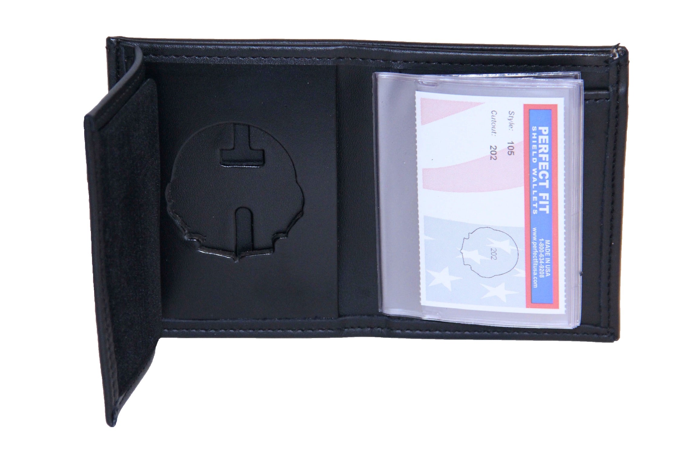 Florida Highway Patrol Recessed Badge Wallet with Credit Card Slots and ID Window (105)